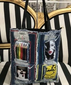 Fabulous Shoes HANDBAGS Denim Handbag
