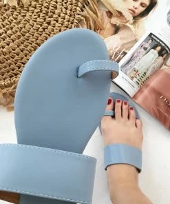 Fabulous Shoes Baby Blue Chic Sandals