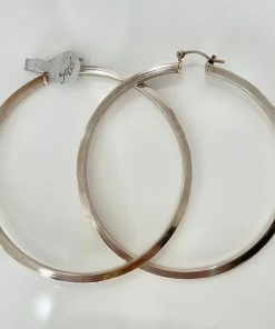 Fabulous Shoes Chic Silver Hoops