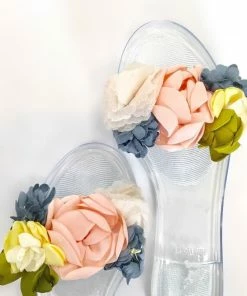 Fabulous Shoes Clear Jelly Flower Sandals