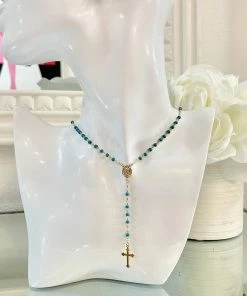 Fabulous Shoes ACCESORIES AND JEWELRY Aqua Rosary