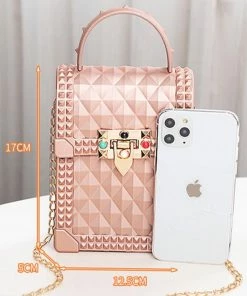 Fabulous Shoes Rose Gold Jelly Handbag