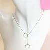 Fabulous Shoes ACCESORIES AND JEWELRY Silver Double Circle Necklace