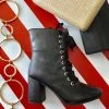 Fabulous Shoes Black Laced Boots