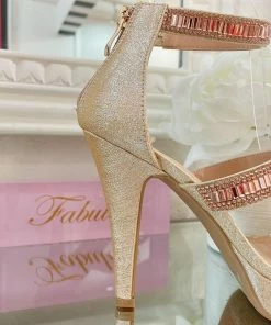 Fabulous Shoes Rose Gold Fabulous Heel