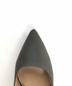 Fabulous Shoes Gray Strap Pumps