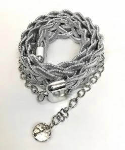 Fabulous Shoes store 35 Fabulous Shoes Silver Braided Belt Others
