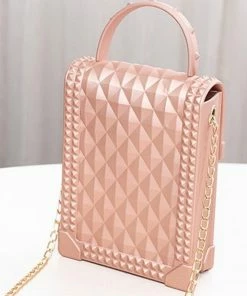 Fabulous Shoes Rose Gold Jelly Handbag