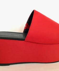 Fabulous Shoes Red Vibrant Platform