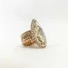 Fabulous Shoes Oval Crystal Ring
