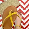 Fabulous Shoes Yellow Casual Sandals